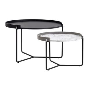 Măsuță auxiliară Mandy Athracite, 2 buc., antracit imagine