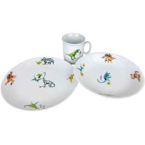 Set de masă pentru copii din 3 pieseThun Dinozauri imagine