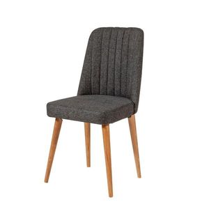 Scaun de sufragerie Stormi Anthracite and AtlanticPine, antracit imagine