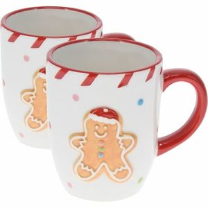 Set de 2 căni din ceramică Turtă dulce 330 ml imagine