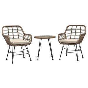 Autronic Set de grădină 1+2, metal, polyratan, natural, AZ-F1208 NAT imagine