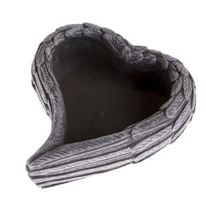 Decorațiune funerară Ghiveci de beton in formă deinimă, 17, 5 x 6, 5 x 16 cm imagine