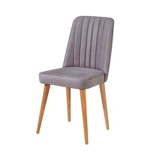 Scaun de sufragerie Stormi Grey and Atlantic Pine, gri imagine