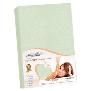 Bellatex Cearșaf din froté verde salvie, 200 x 220cm, verde, 200 x 220 cm imagine