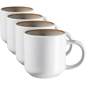Mäser Set de căni de cafea Lunaria Brown 360 ml, 4 buc., maro imagine