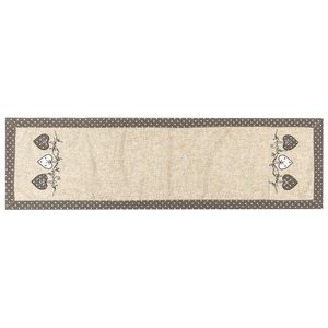 Faţă de masă Inimioare bulină, gri, gri, 40 x 140 cm imagine