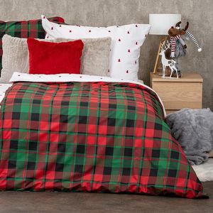 Lenjerie de pat din bumbac 4Home Scotch winter, 140 x 220 cm, 70 x 90 cm imagine