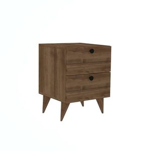 Noptieră Kada Walnut 2, maro închis imagine