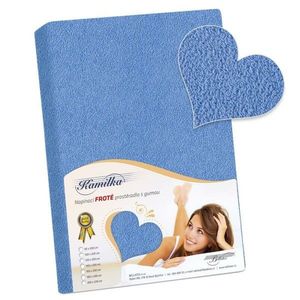 Bellatex Cearșaf din bumbac, albastru, 90 x 200 cm, albastru, 90 x 200 cm imagine