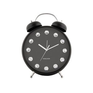 Karlsson 6019BK ceas de masă/ceas cu alarmă, negru, diametru 30 cm, negru imagine