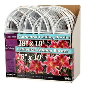 Gărduleț de grădină alb, 3 m, alb imagine