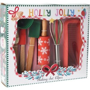 Set de 12 piese pentru copt Holly Jolly pentrucopii, 31 x 27 x 7, 5 cm imagine