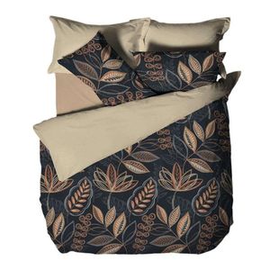 B.E.S. Petrovice Lenjerie de pat din flanelă Nočnílistí, 140 x 200 cm, 70 x 90 cm imagine