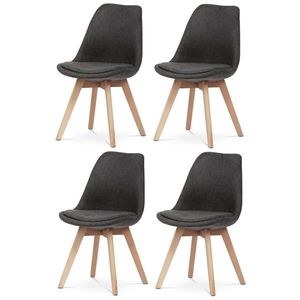 Set de scaune de sufragerie CT-751 GREY2, 4 buc., gri imagine