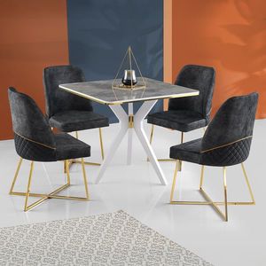 Masă de sufragerie Kare Ikon, gri imagine