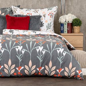 Lenjerie de pat din flanelă 4Home Winter nature, 140 x 220 cm, 70 x 90 cm imagine