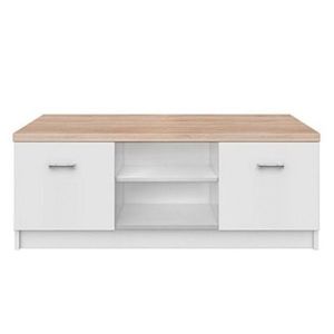 Măsuță TV TOPTY 2D tip 15, albă, alb imagine