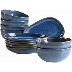 Mäser Set de servire din 12 piese Cordelia Royal Blue, albastru închis imagine