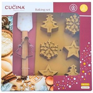 Set pentru copt Fulgi – formă, decpatoare, spatula imagine