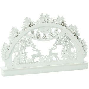 Decorațiuni LED de Crăciun Pădurea de iarnă, 29x4, 5x19 cm, 6 LED-uri, alb cald imagine