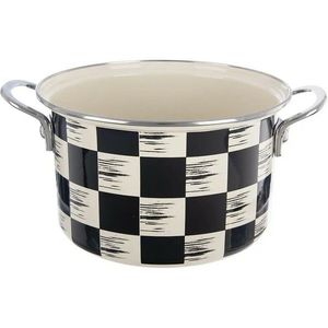 Orion Oală emailată Șah Lem, 4 l, diametru 22 cm, diam. 22 cm imagine