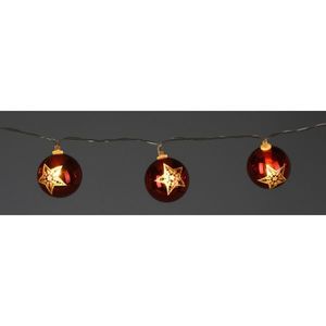 Ghirlandă luminoasă de Crăciun Stars, 120 cm, 10LED-uri, culoare cupru, cu baterii imagine