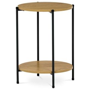 Măsuță auxiliară 44 x 44 cm, stejar sălbatic, maro deschis imagine