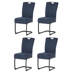 Set de scaune de sufragerie DCL-E2008 BLUE2, 4buc., albastru imagine