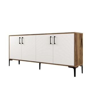 Dulap Kiev Walnut and White, maro imagine