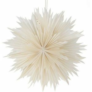 Decorațiune suspendată stea de hârtie Ice, 50 cm, alb imagine