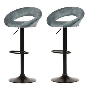 Set de scaune de bar AUB-822 BLUE4, 2 buc., albastru imagine