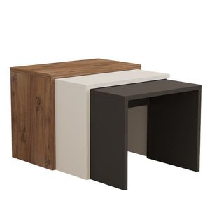 Măsuță Gul, 3 bucăți, multicoloră imagine