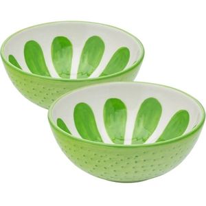 Altom Set de boluri din ceramică Tropicana lime12, 5 cm, 2 buc., verde imagine