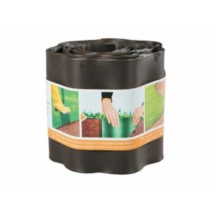 Bordură de plastic 9 m, maro imagine