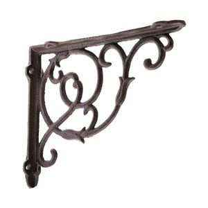 Consolă din fontă Nela negru, 4 x 18, 5 x 22, 5 cm imagine