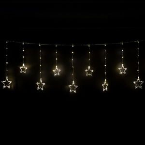 Decorațiune luminoasă pentru exterior Stars, 200x60cm, LED, alb cald, temporizator, 8 funcții, 200 cm imagine