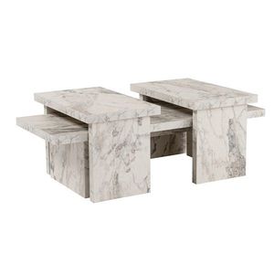 Măsuță de conferință Sanctuary Fressia Marble, gri deschis imagine