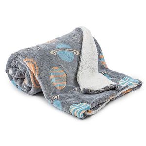 Pătură luminoasă imitație blăniță 4Home Planetarium, 150 x 200 cm imagine