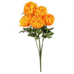 Buchet de crizanteme galbene, 17 x 28 cm, artificiale, galben imagine