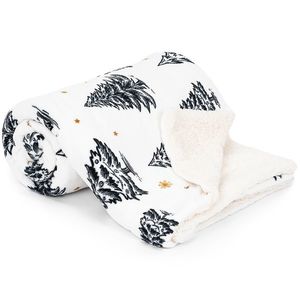 Pătură imitație de blăniță 4Home Frosted Trees, 150 x 200 cm imagine