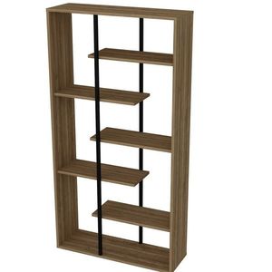 Bibliotecă Presto Black and Walnut imagine
