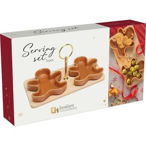 Set of 2 serving bowls with tray Perníčky imagine