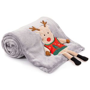 Pătură de Crăciun 4Home Xmas Reindeer, 150 x 200cm imagine