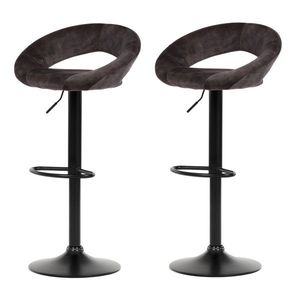 Set de scaune de bar AUB-822 BR4, 2 buc., maro imagine