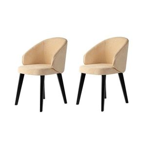 Set de scaune de sufragerie Bentley Beige andBlack, 2 buc., bej imagine