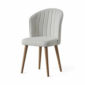 Set de scaune de sufragerie Rubi Cream and Walnut, 2 buc., 2 buc. imagine