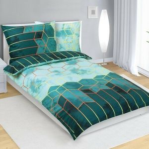 Bellatex Lenjerie de pat din bumbac Plástev verde, 140 x 200 cm, 70 x 90 cm imagine