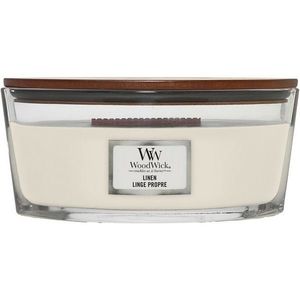 Lumânare parfumată WoodWick Linen, 453 g imagine