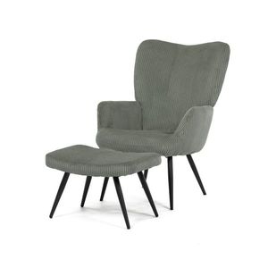 Fotoliu relaxant cu suport pentru picioare L7285GRN6, verde, verde imagine