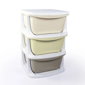 Dolu Raft din plastic pentru copii cu 3 sertare, 36, 5 x 58, 5 x 38 cm imagine